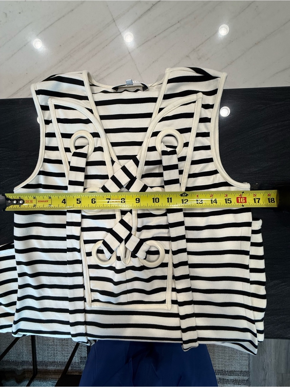English Factory Black & White Striped Sleeveless Dress - Picture 5 of 10